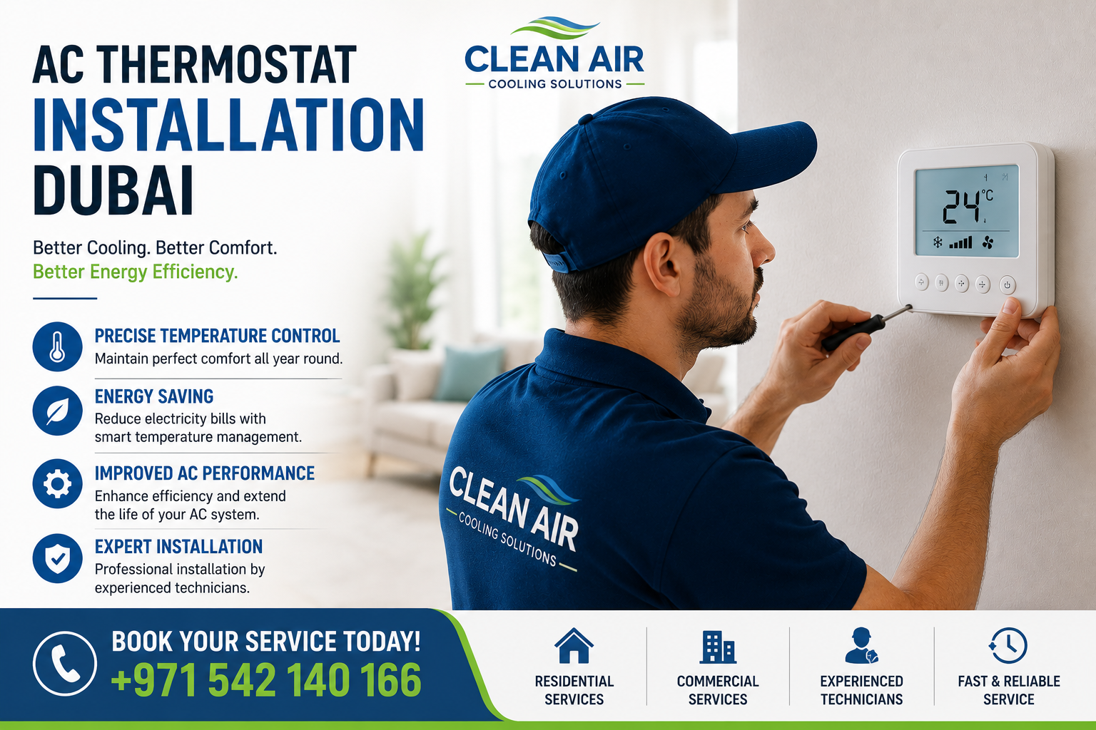 AC Thermostat Installation Dubai