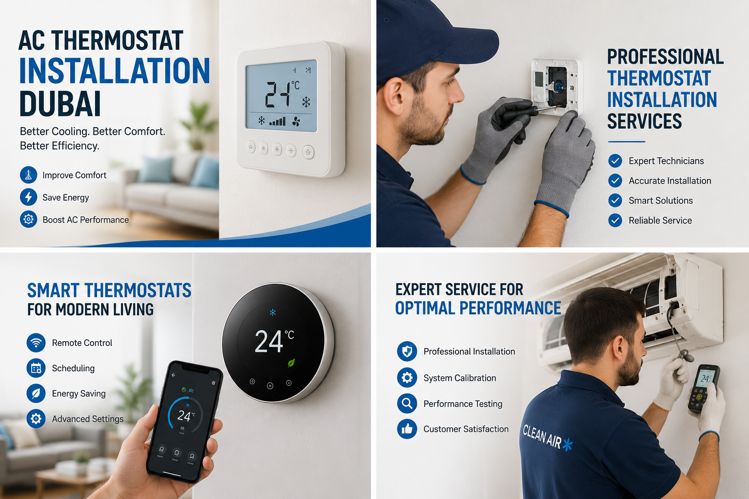 AC Thermostat Installation Dubai