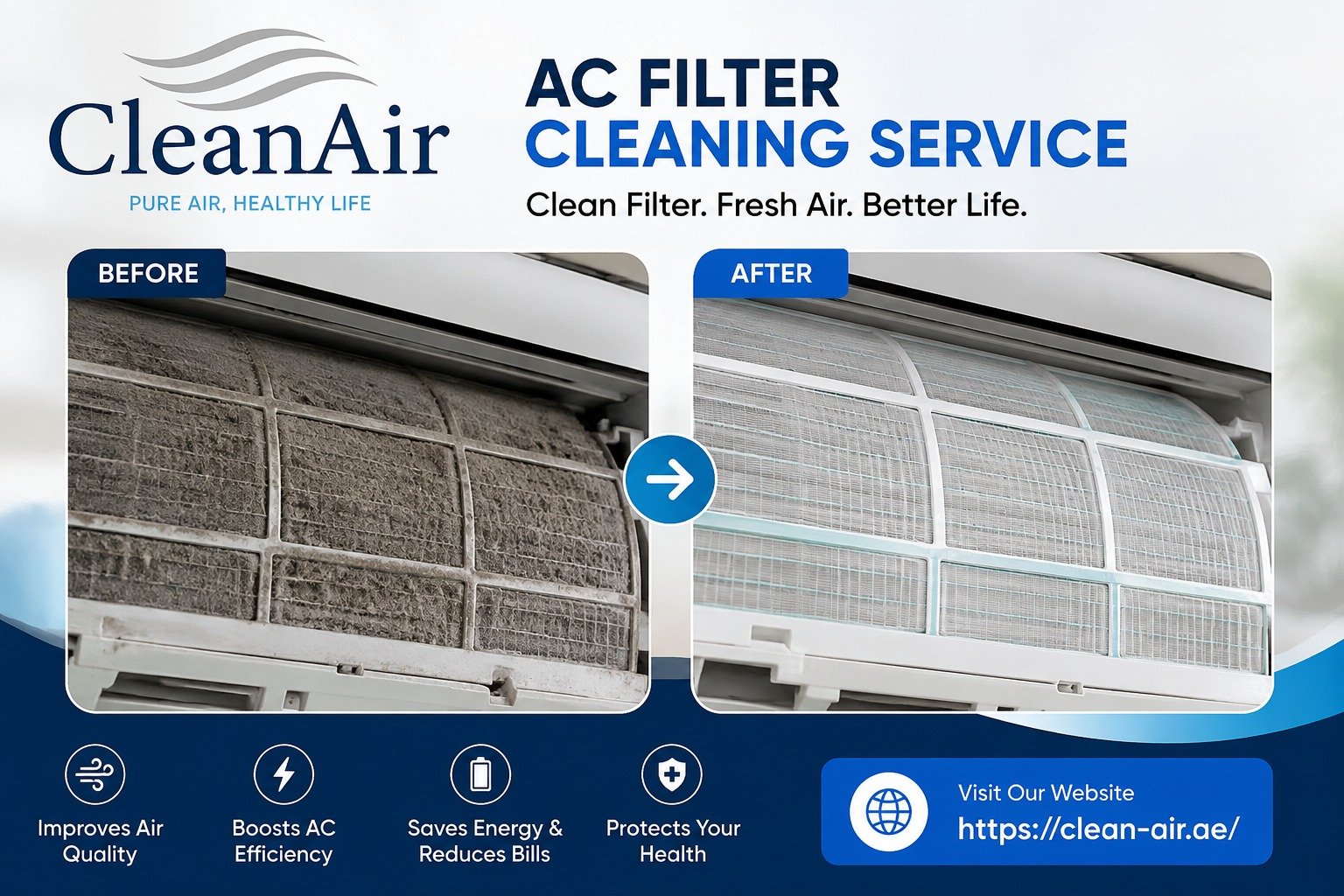AC Filter Cleaning vs Replacement: What’s better for Dubai Homes?