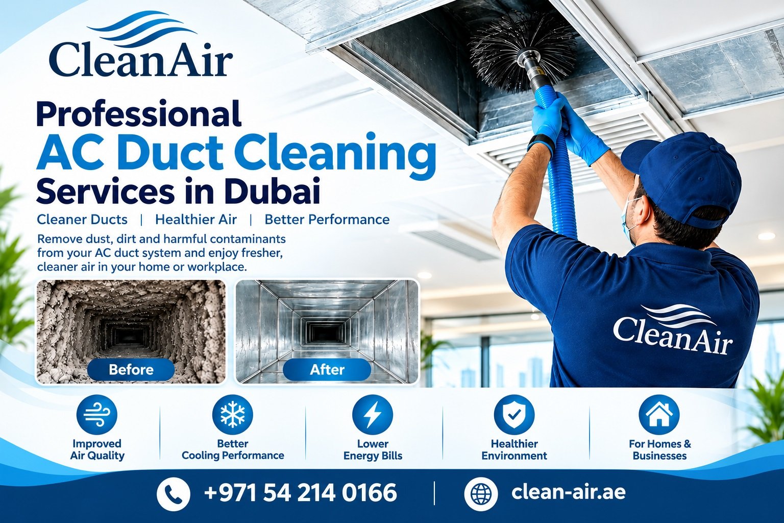 How Often to Clean AC Ducts in the UAE? | Clean Air UAE
